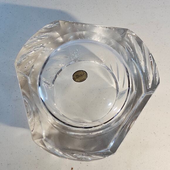 RARE STUNNING Mid Century Modern MOSER SIgned Crystal Ashtray 1950s Art Deco - Picture 6 of 10